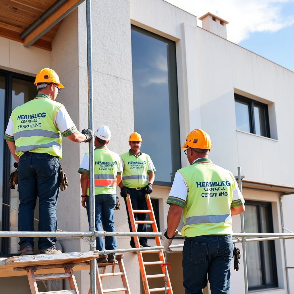 SunVolt team on a renovation site